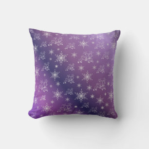 purple,reindeer, star, stars, snowflake, christmas cushion