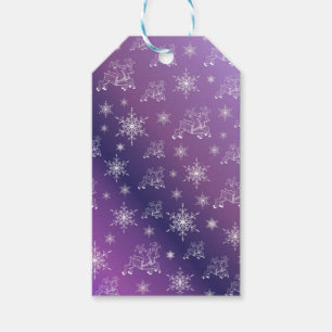 purple,reindeer, star, stars, snowflake, christmas gift tags