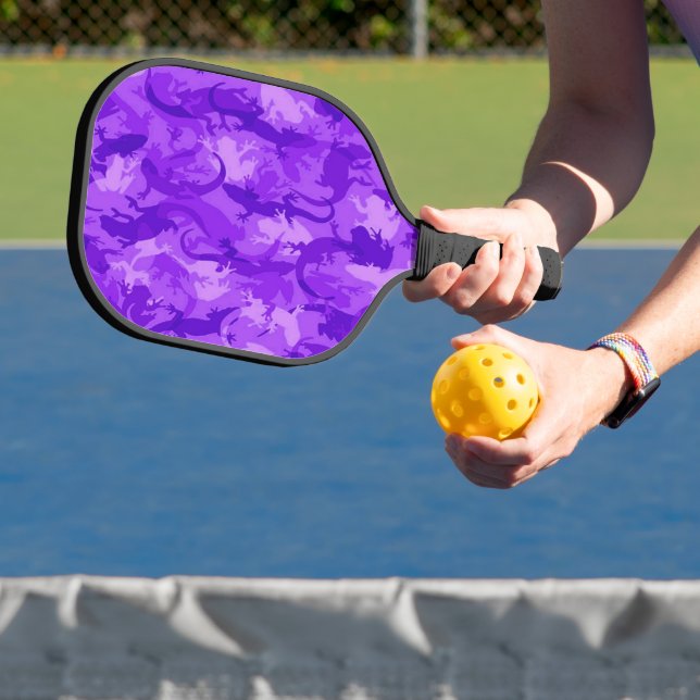 Purple Reptile Camouflage Pickleball Paddle (Insitu)