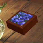 Purple Reticulated Irises Floral Gift Box<br><div class="desc">Store trinkets,  jewellery and other small keepsakes in this wooden gift box with ceramic tile that features a photo image of little,  purple Reticulated Irises,  commonly known as a Dwarf Iris. A lovely,  floral design! Select your gift box size and colour.</div>