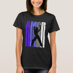 Purple Retro Amor Dance Fan Squad Vintage Colour T-Shirt