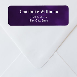 Purple return address