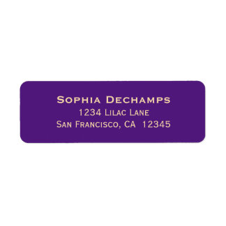 Purple Return Address