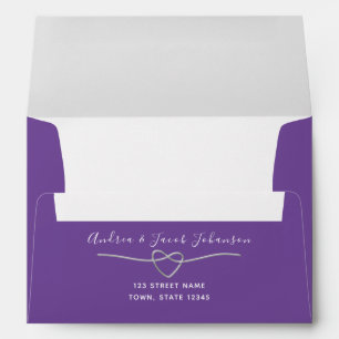 Purple Return Address Envelope