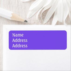 Purple Return Address Labels
