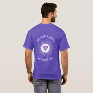 Purple Revolution No Kings Men's Basic T-Shirt