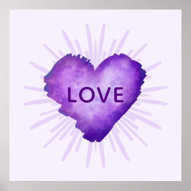 Purple Revolution with LOVE Poster (Front)