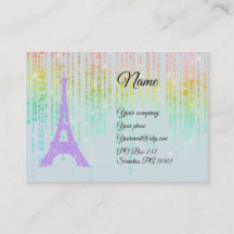 Purple Rhinestones  Eiffel Tower Bright