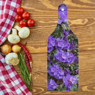 Purple Rhododendron Blooms Floral Cutting Board
