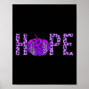 Purple Ribbon Alzheimerheimer's Awareness Month Pu Poster