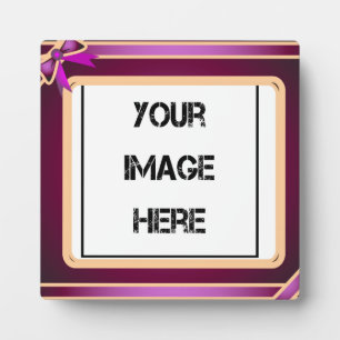 Purple Ribbon  Art Plaque