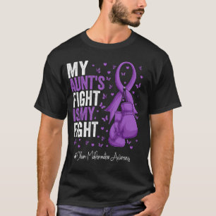 Purple Ribbon Aunt Chiari Malformation Awareness T-Shirt