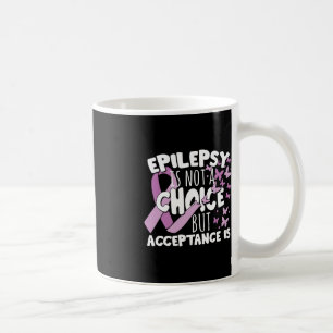 Purple Ribbon Epilepsy Awareness Acceptance  Coffee Mug