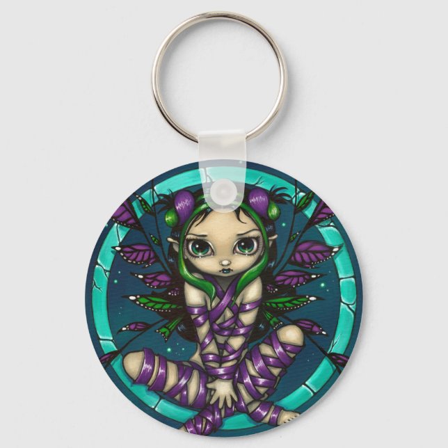 "Purple Ribbon Fairy" Keychain (Front)