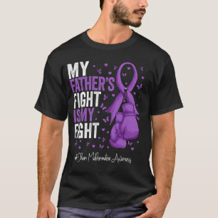Purple Ribbon Father Chiari Malformation Awareness T-Shirt