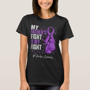 Purple Ribbon Father Overdose Awareness  T-Shirt