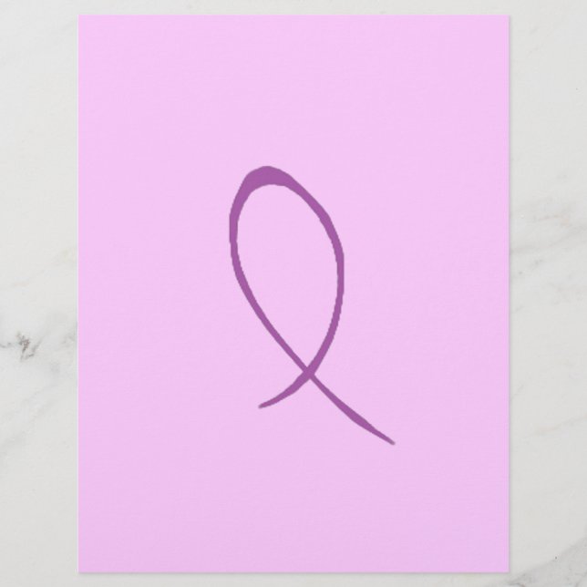 Purple Ribbon Flyer (Front)