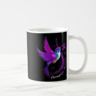 Purple Ribbon Hummingbird Fibromyalgia Awareness Coffee Mug