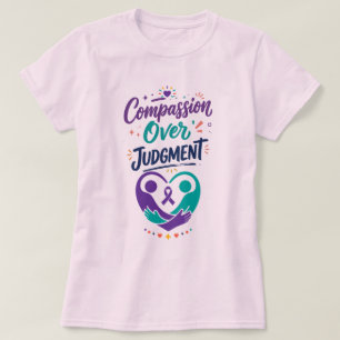 Purple Ribbon Mental Health Support T-Shirt