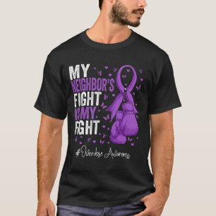 Purple Ribbon Neighbor Overdose Awareness  T-Shirt