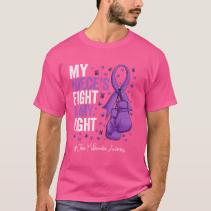 Purple Ribbon Niece Chiari Malformation Awareness T-Shirt