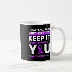 Purple Ribbon. Overdose Awareness 4 Coffee Mug