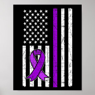 Purple Ribbon. Overdose Awareness 5 Poster