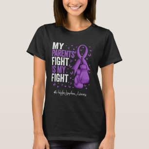 Purple Ribbon Parents Hodgkins Lymphoma Awareness T-Shirt