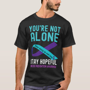 Purple Ribbon Support Suicide Prevention Awareness T-Shirt