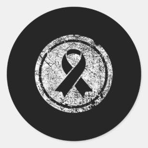 Purple Ribbon Support Survivors Domestic Violence Classic Round Sticker