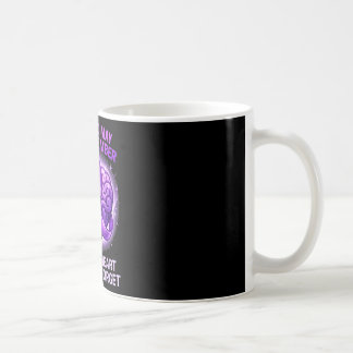Purple ribbon the mind may not remember alzheimers coffee mug