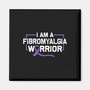Purple Ribbon Warrior Of Fibromyalgia Awareness  Magnet