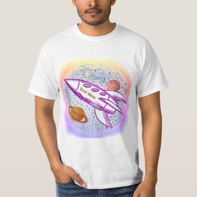 Purple Rocket T-Shirt (Front)