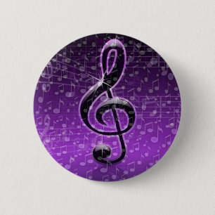 Purple Rocks!_ 6 Cm Round Badge