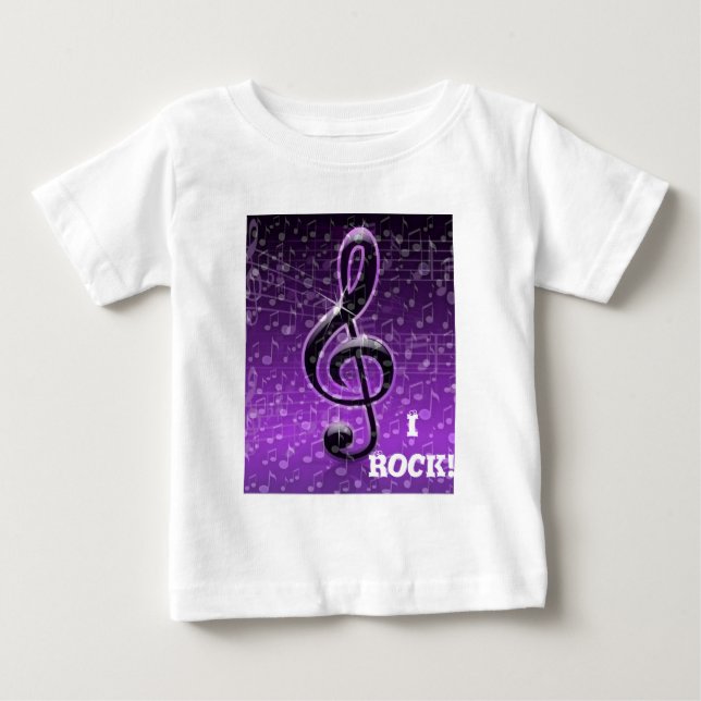 Purple Rocks!_ Baby T-Shirt (Front)