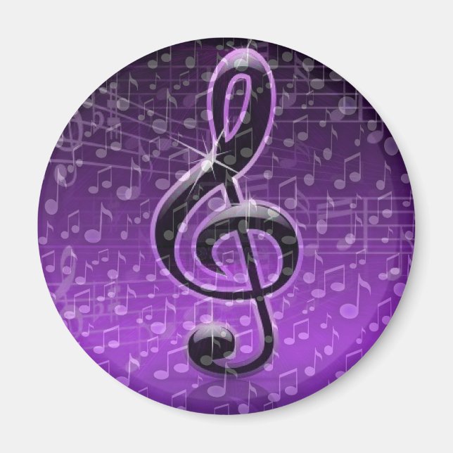 Purple Rocks!_ Magnet (Front)