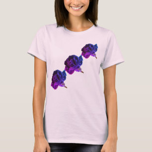 Purple Rose Abstract Art T-Shirt
