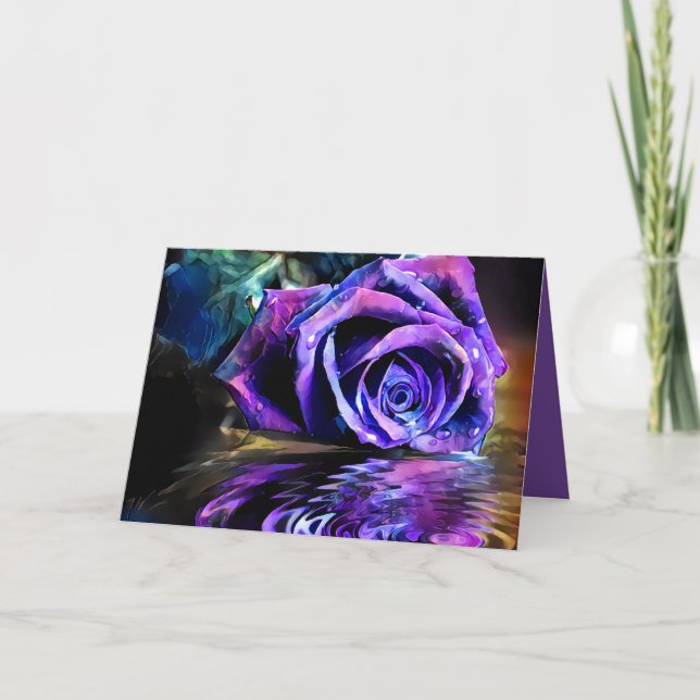 Purple Rose Card (Front)
