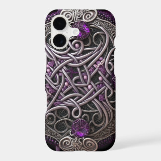 Purple Rose Celtic Knot Wrapping Paper
