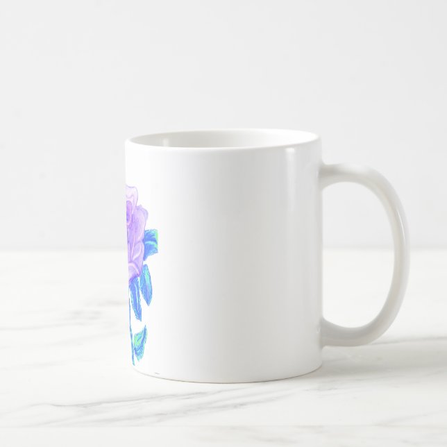 Purple Rose Coffee Mug (Right)