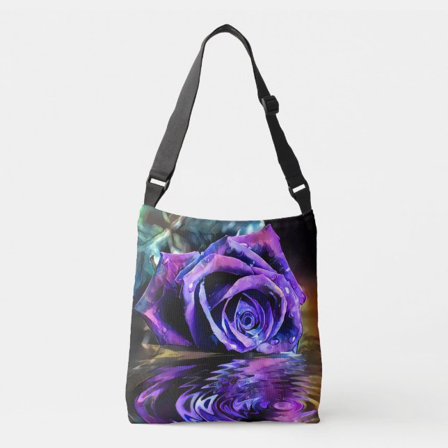 Purple Rose Crossbody Bag (Front)
