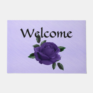 Purple Rose Doormat