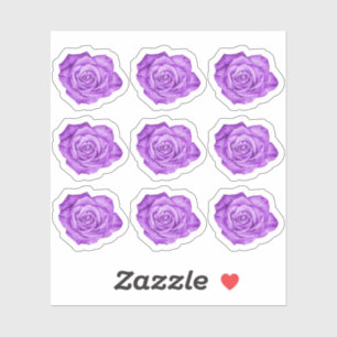 Purple Rose Elegant Floral Planner Scrapbook Sheet