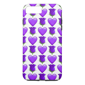 Purple Rose Emoji iPhone 8/7 Plus Phone Case