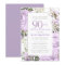 Purple Rose Floral 90th Birthday Party
