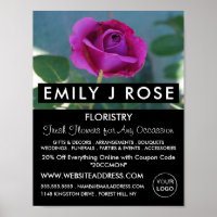 Purple Rose, Florist, Floristry Advertising