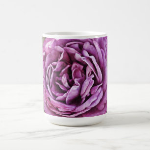 Purple Rose Flower Art Mug Cup