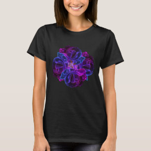 Purple Rose Flower Bouquet Abstract Art T-Shirt