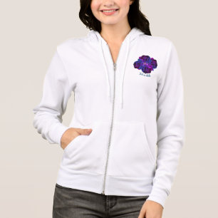 Purple Rose Flower Bouquet Personalised Hoodie