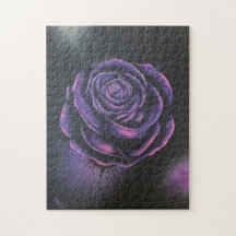 "Purple Rose" Jigsaw Puzzle